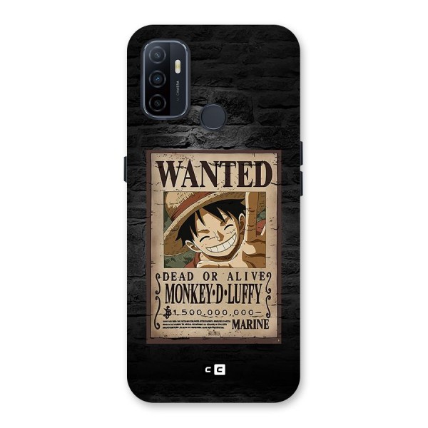 Luffy Wanted Back Case for Oppo A32