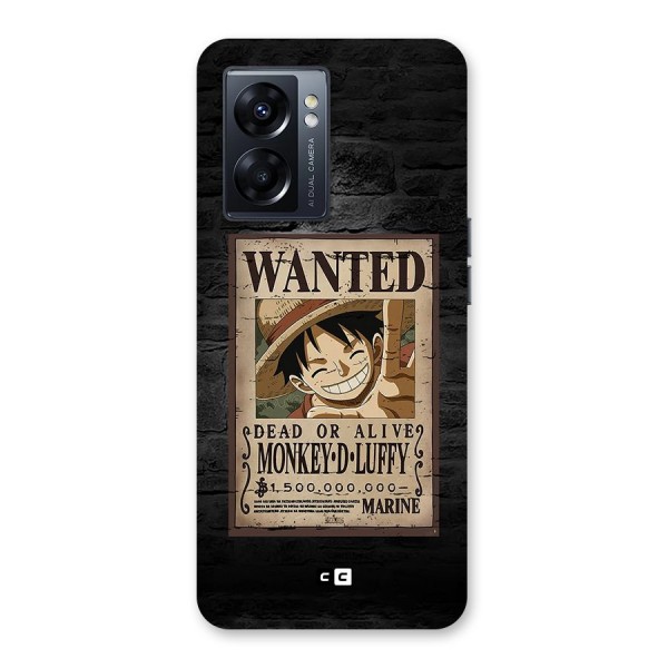 Luffy Wanted Back Case for Oppo K10 5G