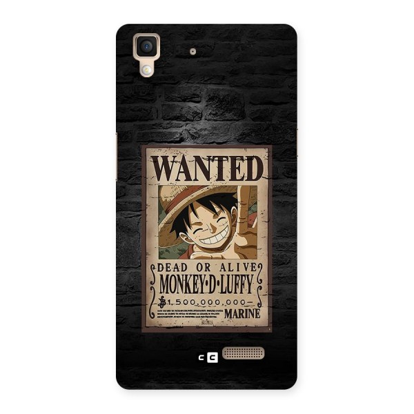Luffy Wanted Back Case for Oppo R7