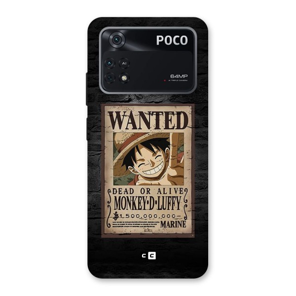 Luffy Wanted Back Case for Poco M4 Pro 4G