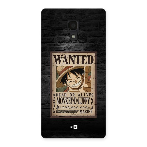 Luffy Wanted Back Case for Redmi 1s