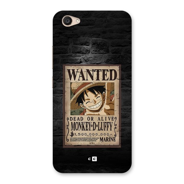 Luffy Wanted Back Case for Vivo V5 Plus