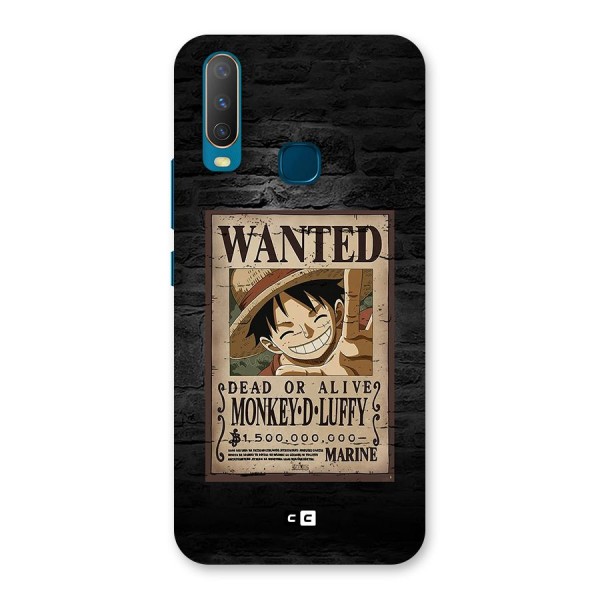 Luffy Wanted Back Case for Vivo Y11