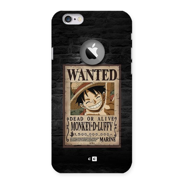 Luffy Wanted Back Case for iPhone 6 Logo Cut