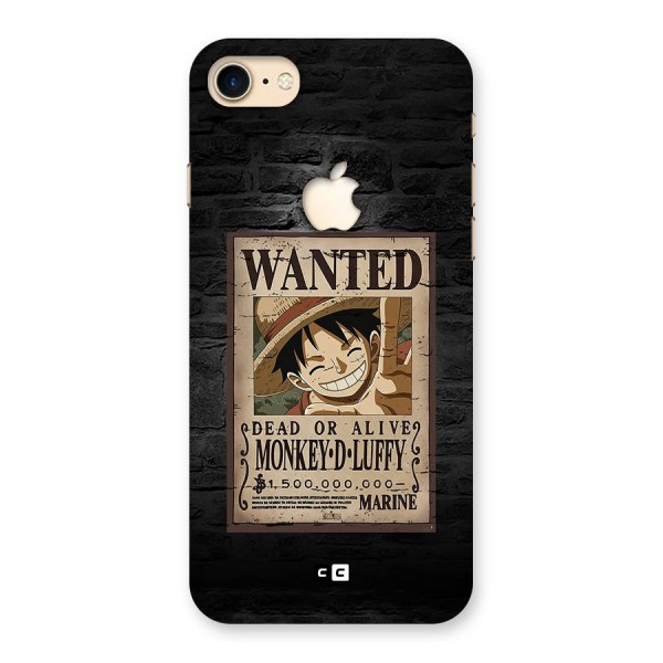 Luffy Wanted Back Case for iPhone 7 Apple Cut