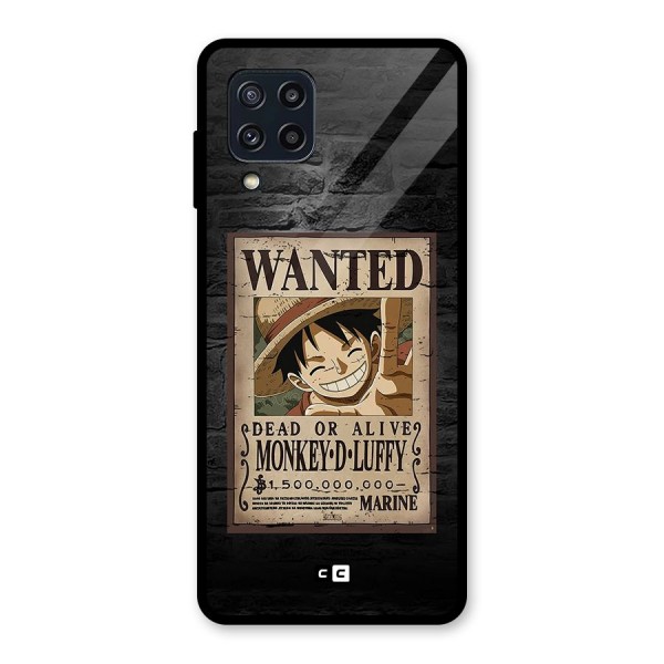 Luffy Wanted Glass Back Case for Galaxy M32