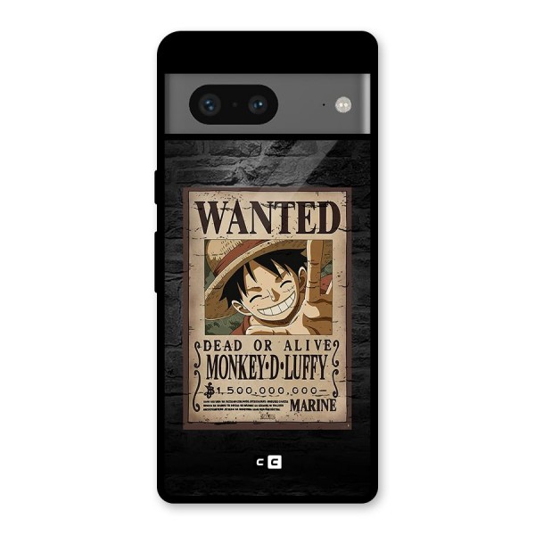 Luffy Wanted Glass Back Case for Google Pixel 7