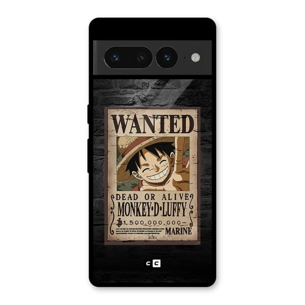 Luffy Wanted Glass Back Case for Google Pixel 7 Pro