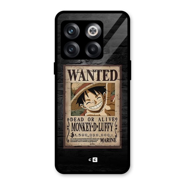 Luffy Wanted Glass Back Case for OnePlus 10T