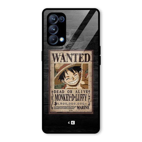 Luffy Wanted Glass Back Case for Oppo Reno5 Pro 5G