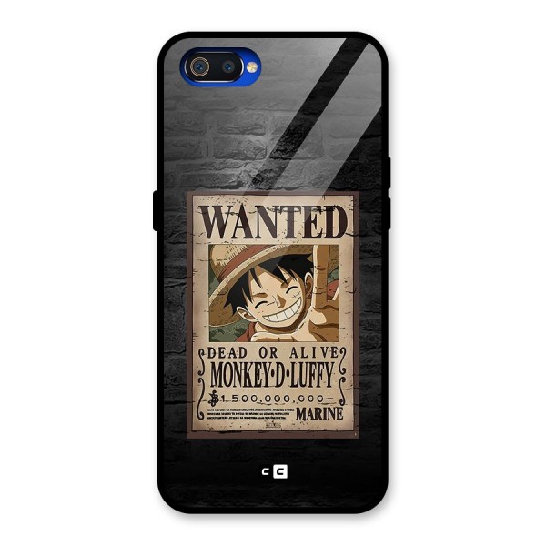 Luffy Wanted Glass Back Case for Realme C2
