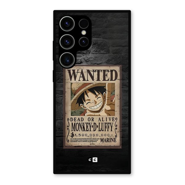 Luffy Wanted Metal Back Case for Galaxy S23 Ultra