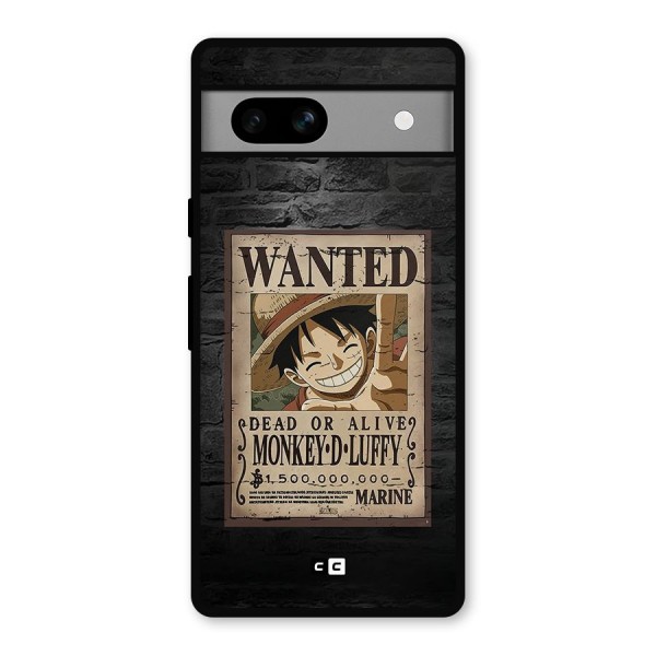 Luffy Wanted Metal Back Case for Google Pixel 7a