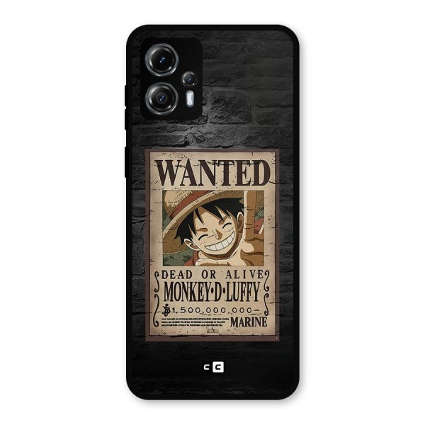 Luffy Wanted Metal Back Case for Moto G13