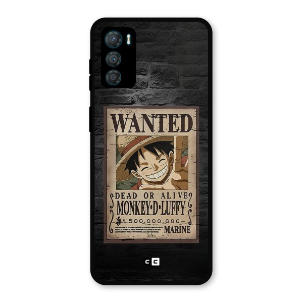 Luffy Wanted Metal Back Case for Moto G42