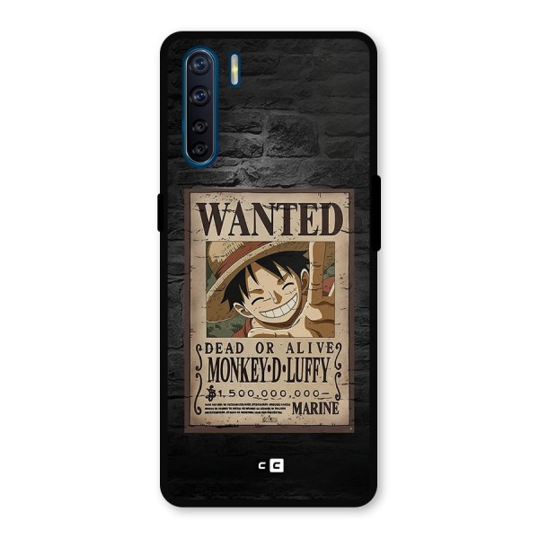 Luffy Wanted Metal Back Case for Oppo F15