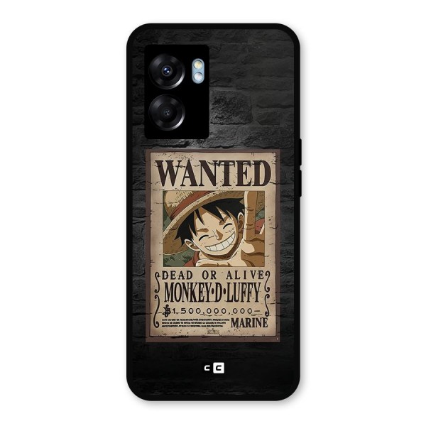 Luffy Wanted Metal Back Case for Oppo K10 (5G)