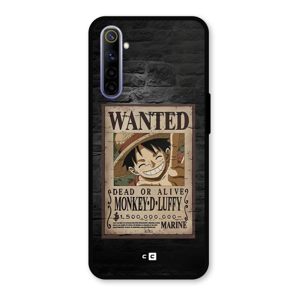 Luffy Wanted Metal Back Case for Realme 6