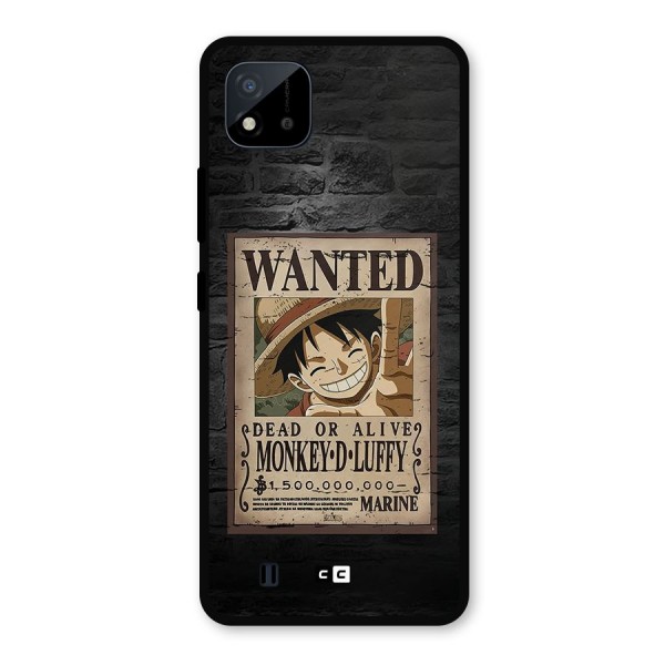 Luffy Wanted Metal Back Case for Realme C11 2021