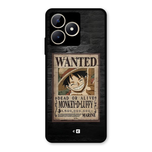 Luffy Wanted Metal Back Case for Realme Narzo N53