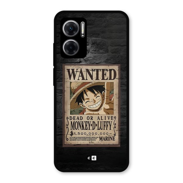 Luffy Wanted Metal Back Case for Redmi 11 Prime 5G