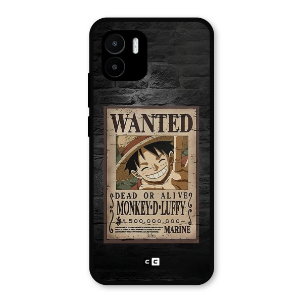 Luffy Wanted Metal Back Case for Redmi A1