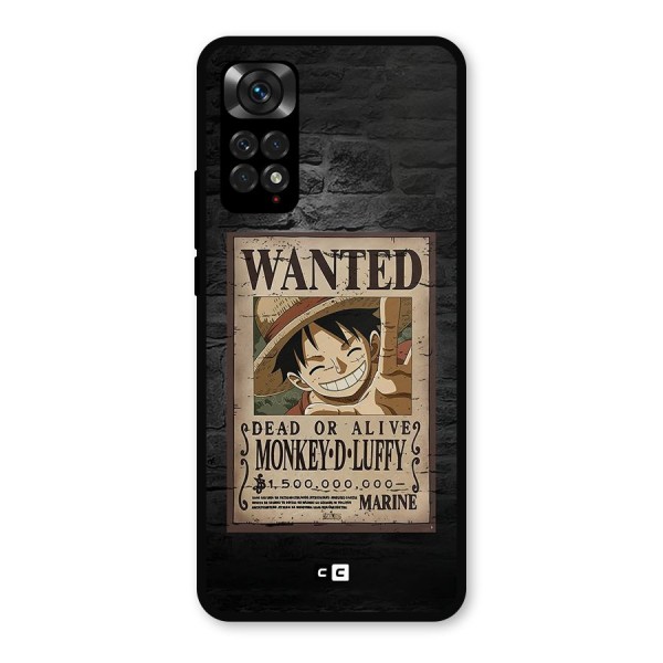 Luffy Wanted Metal Back Case for Redmi Note 11