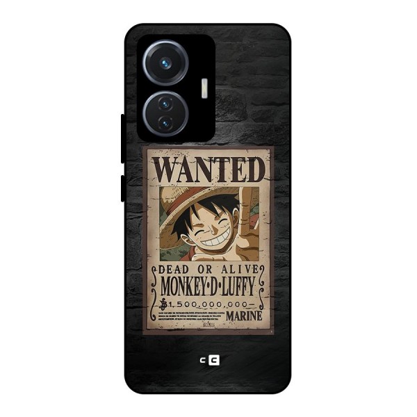 Luffy Wanted Metal Back Case for Vivo T1 44W