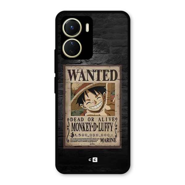 Luffy Wanted Metal Back Case for Vivo T2x