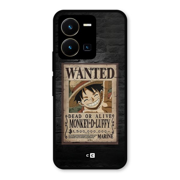 Luffy Wanted Metal Back Case for Vivo Y35