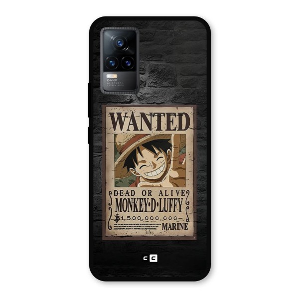 Luffy Wanted Metal Back Case for Vivo Y73