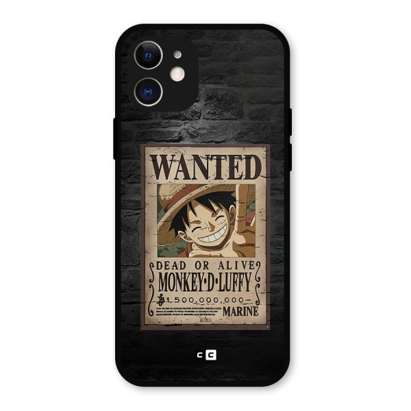 Luffy Wanted Metal Back Case for iPhone 12