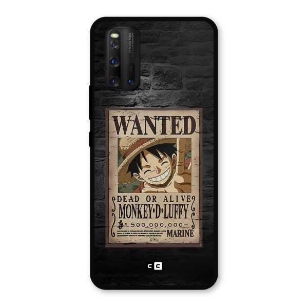Luffy Wanted Metal Back Case for iQOO 3