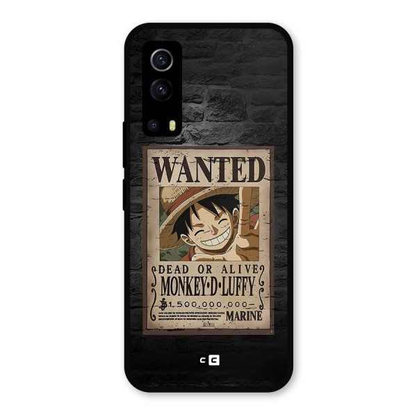 Luffy Wanted Metal Back Case for iQOO Z3