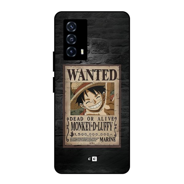 Luffy Wanted Metal Back Case for iQOO Z5