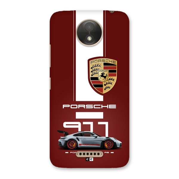 Luxe Supercar Back Case for Moto C Plus
