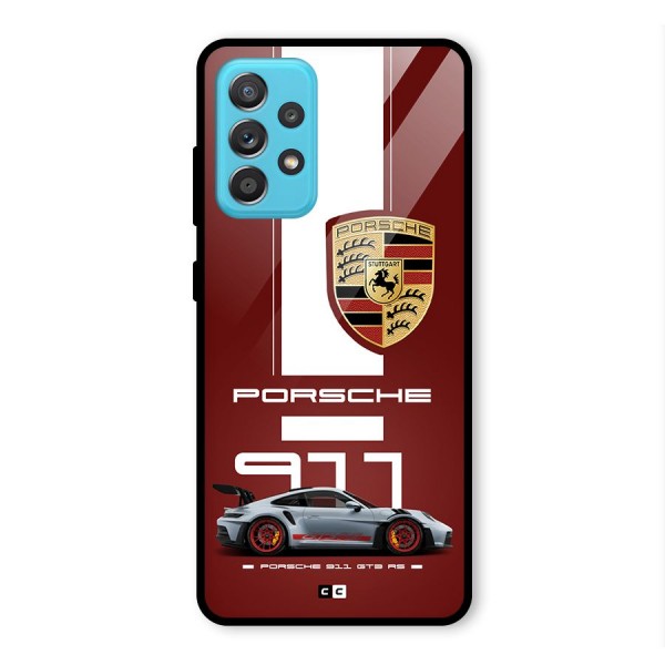 Luxe Supercar Glass Back Case for Galaxy A52
