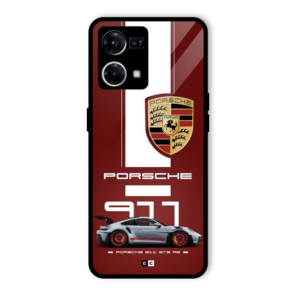 Luxe Supercar Glass Back Case for Oppo F21 Pro 4G