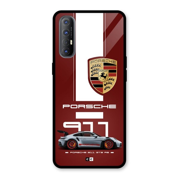 Luxe Supercar Glass Back Case for Oppo Reno3 Pro
