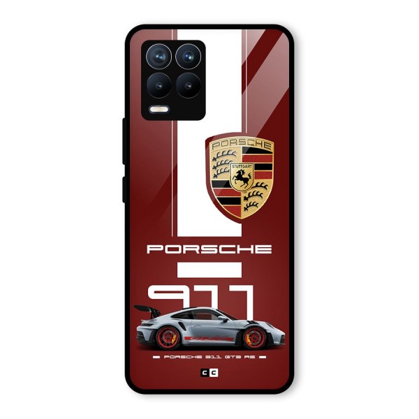 Luxe Supercar Glass Back Case for Realme 8 Pro