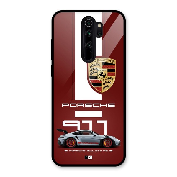 Luxe Supercar Glass Back Case for Redmi Note 8 Pro