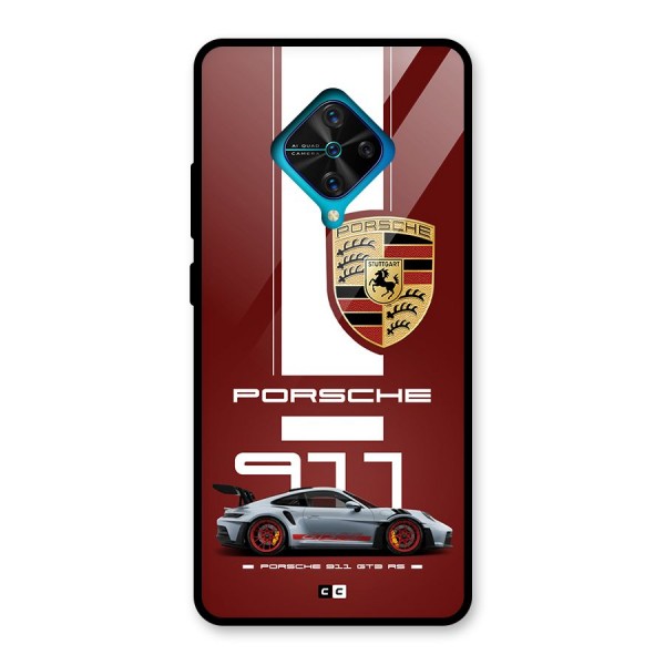 Luxe Supercar Glass Back Case for Vivo S1 Pro