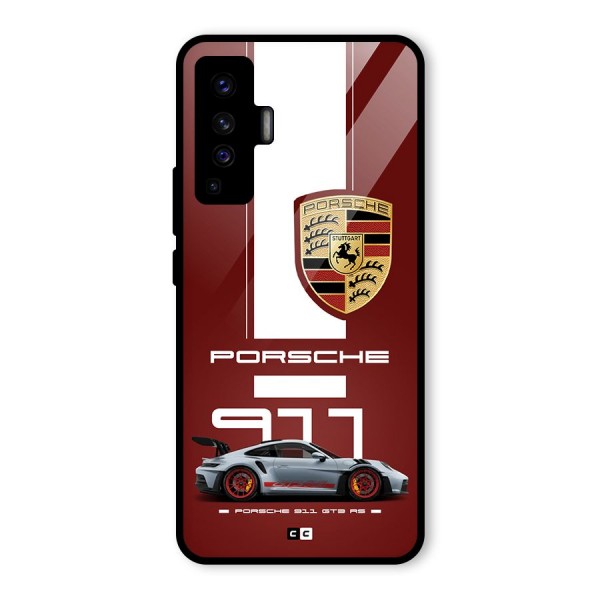 Luxe Supercar Glass Back Case for Vivo X50