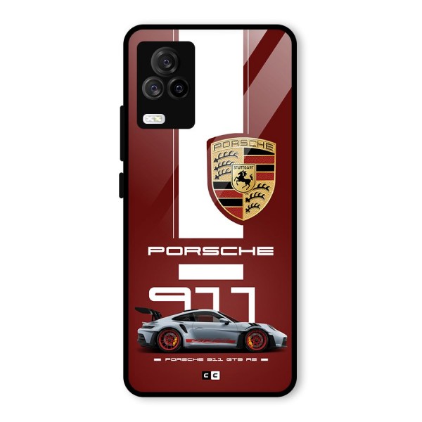 Luxe Supercar Glass Back Case for Vivo iQOO 7 Legend 5G