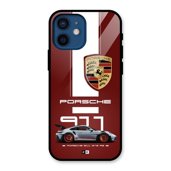 Luxe Supercar Glass Back Case for iPhone 12 Mini