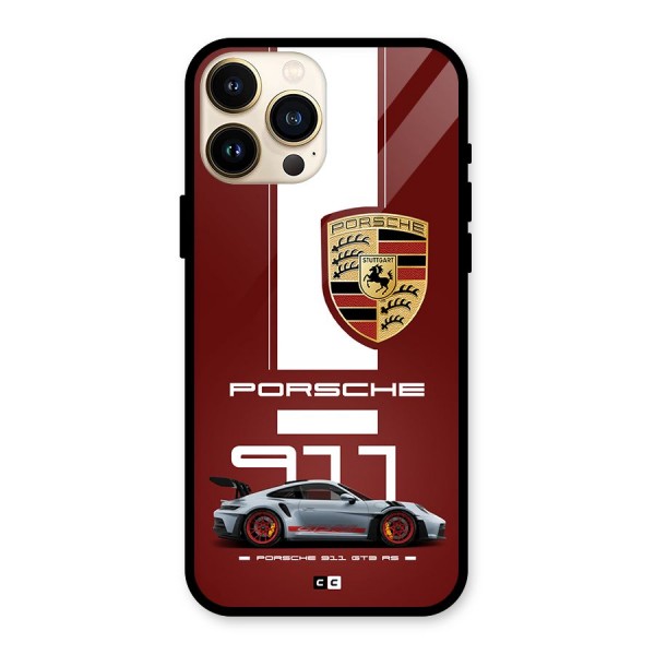 Luxe Supercar Glass Back Case for iPhone 13 Pro Max