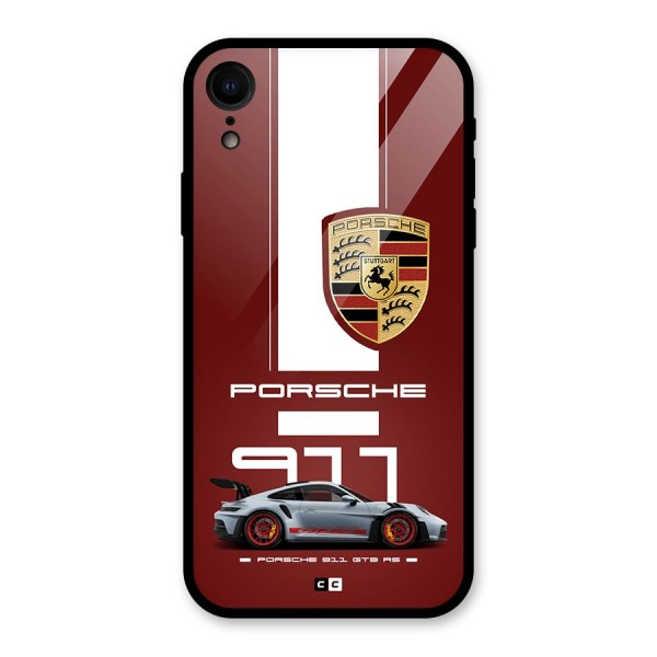 Luxe Supercar Glass Back Case for iPhone XR