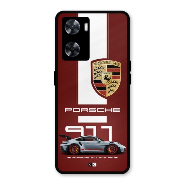 Luxe Supercar Metal Back Case for Oppo A57 2022