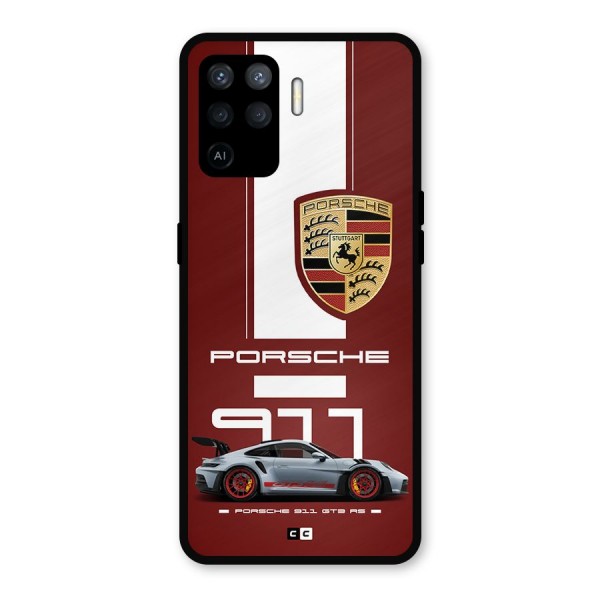 Luxe Supercar Metal Back Case for Oppo F19 Pro