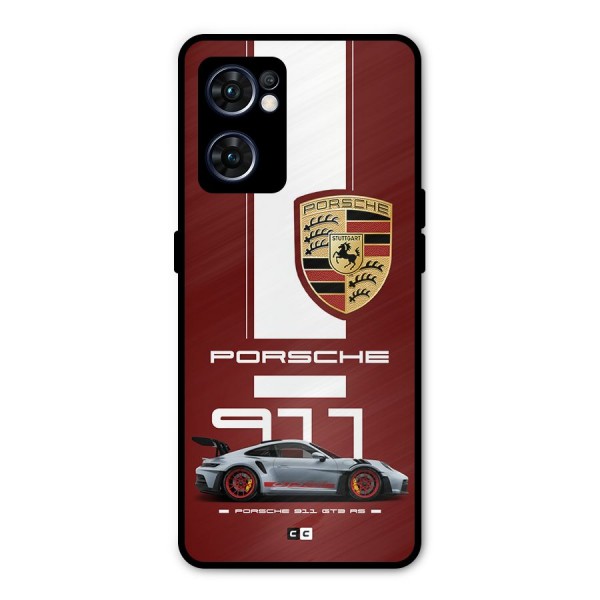 Luxe Supercar Metal Back Case for Oppo Reno7 5G